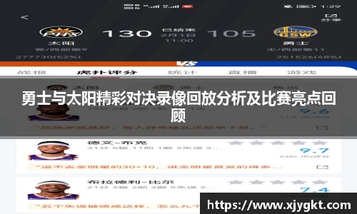 勇士与太阳精彩对决录像回放分析及比赛亮点回顾